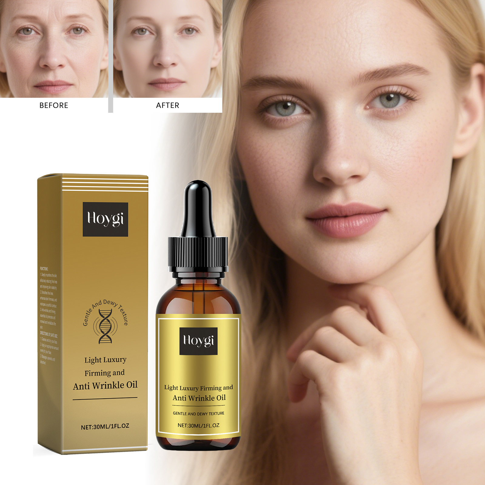 Luxury Skincare For Women - Rassodante cuidados faciais óleo levantamento anti