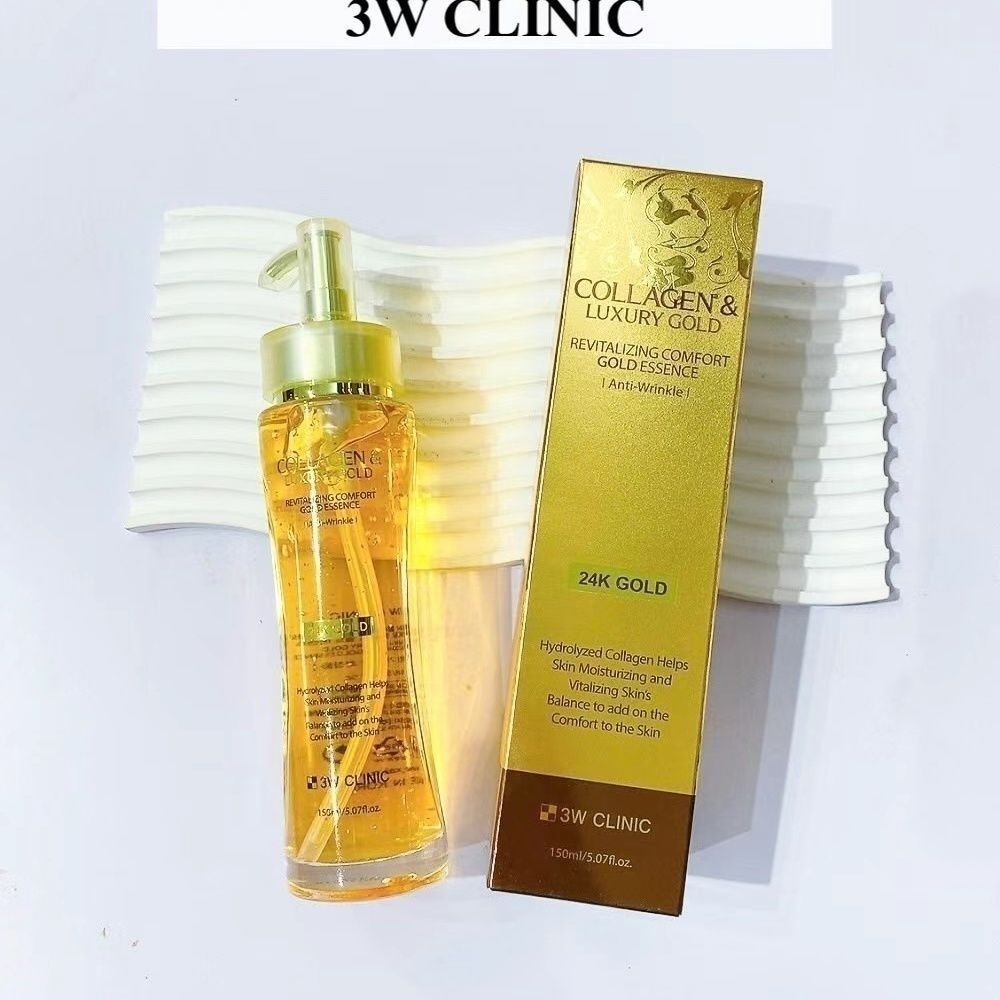 Luxury Skincare Essence - 3WCLINIC Colágeno & Essência de Ouro