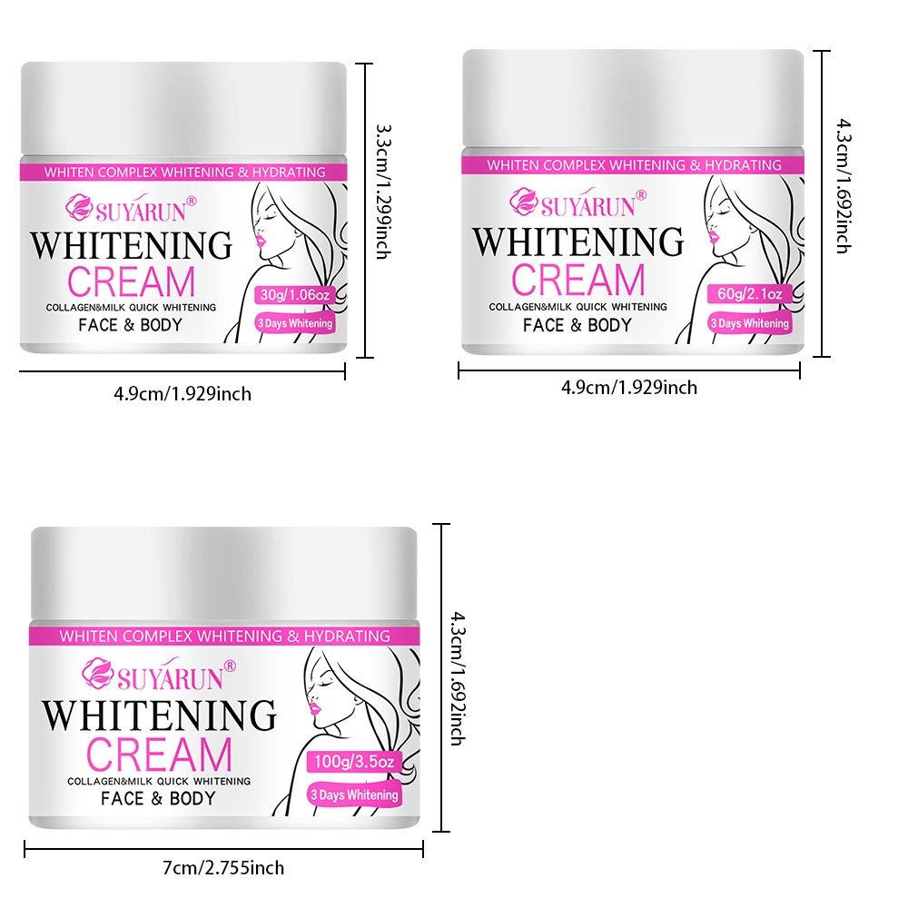 SUYARUN Presente de Natal Crem - Luxury Skincare Whitening Cream avaliação e preço