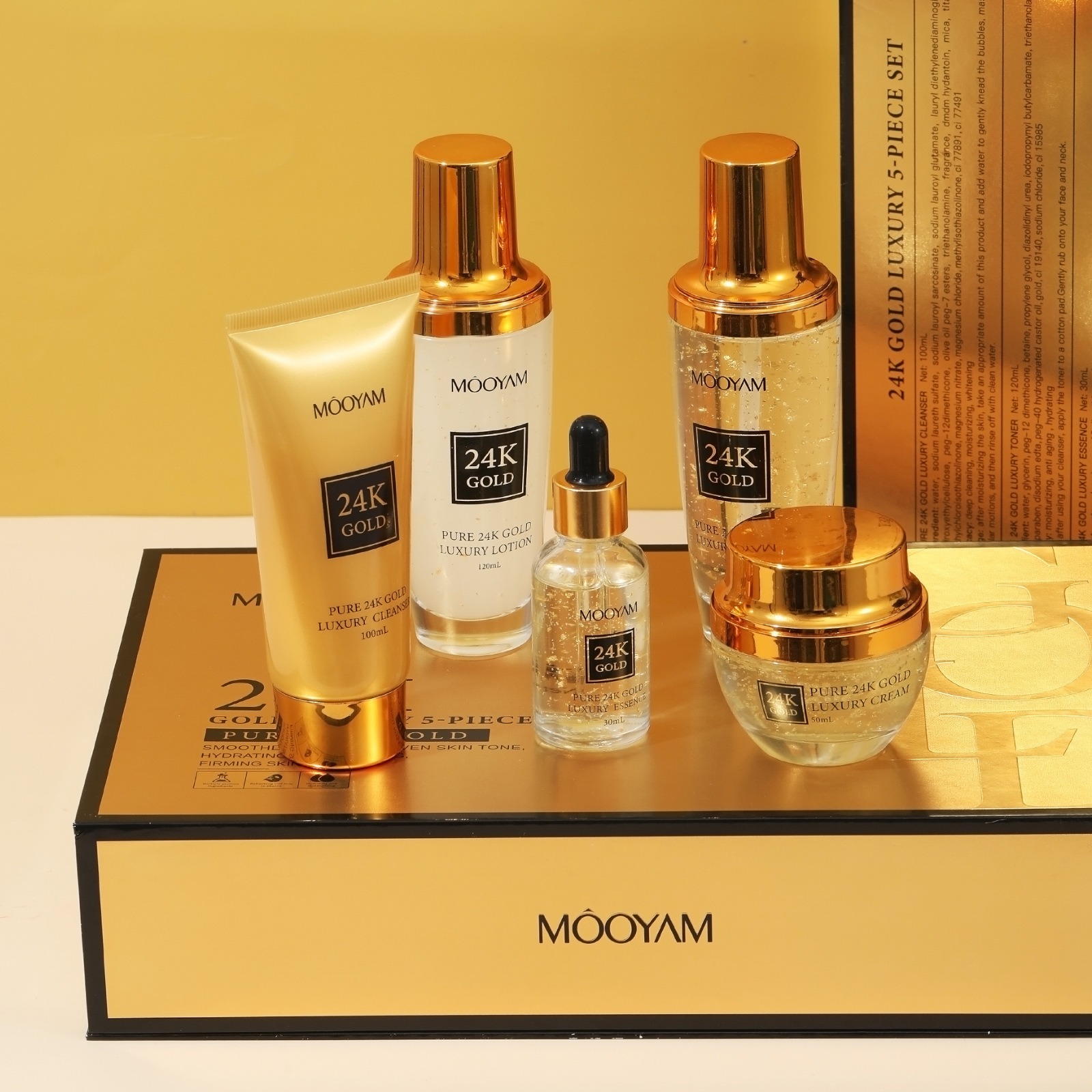 24k ouro luxo hidratante anti- - Luxury Skincare Set avaliação e preço